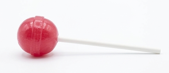 Strawberry lollipop