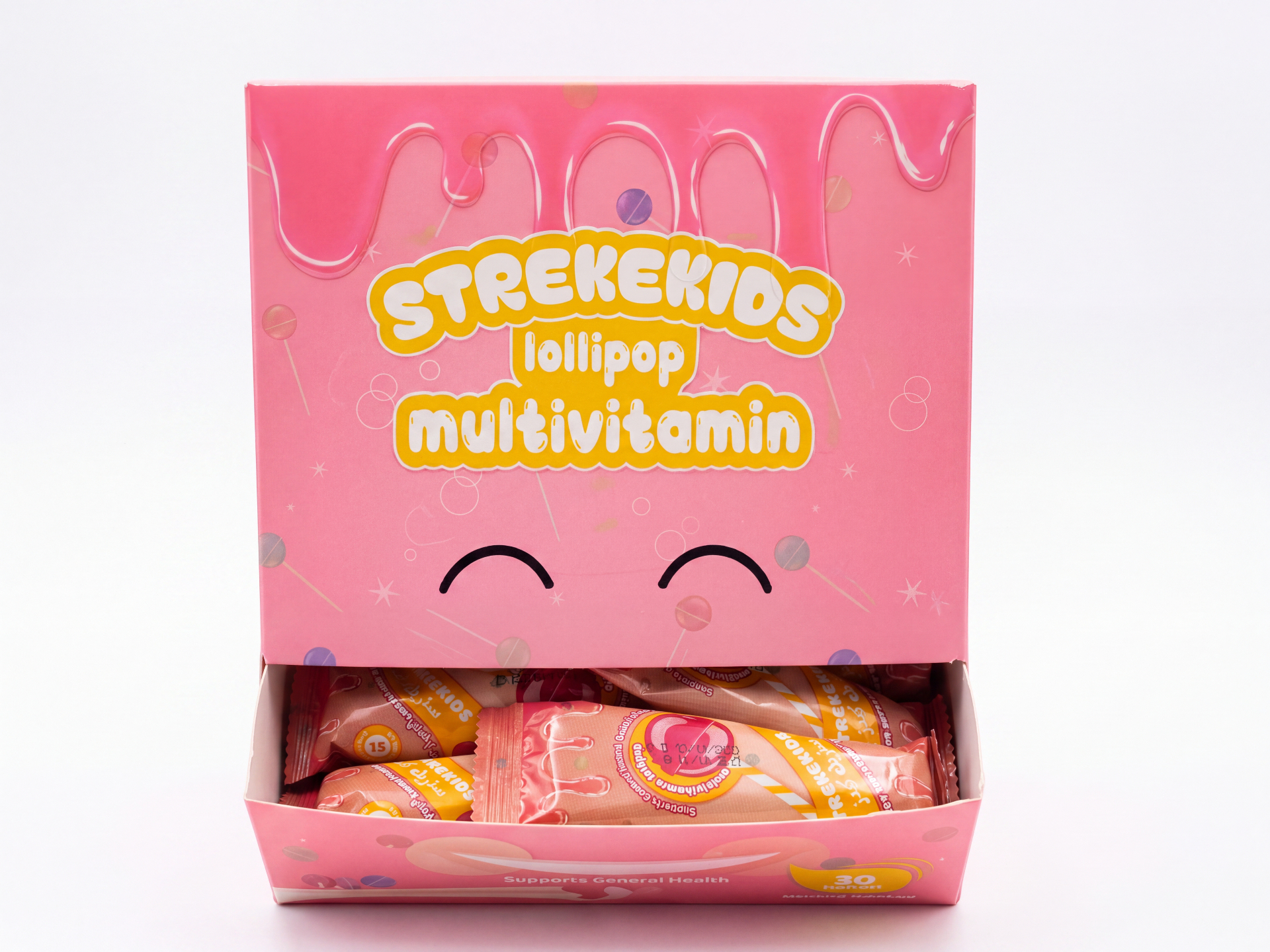 STREKEKIDS Multivitamin Lollipop box